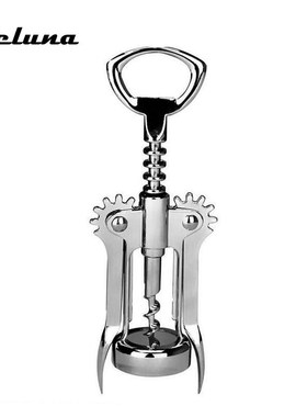Portable Stainless Steel Red Wine Opener Wing Type Metal Som