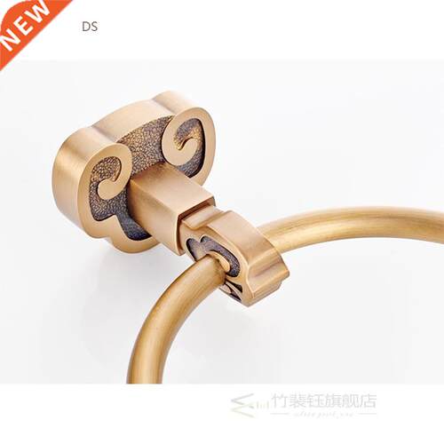 All Copper Towel Ring Round Claw Base Bathroom Towel Rack Ch