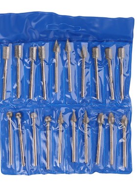 20/pcs 6X3mm Diamond  Rotary Tool Sintered Diamond Burs Abra