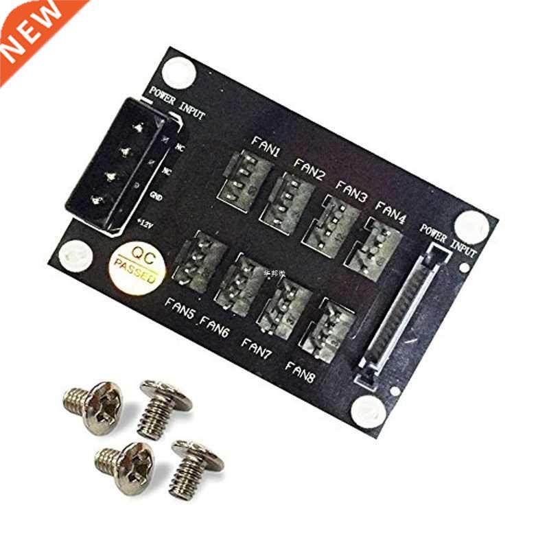 Host Case PC Cooler Fan Splitter 4Pin or SATA 15P to 8 Multi