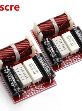 2PCS 2 Way 80W Speaker Treble 3200Hz Bass Frequency Divider