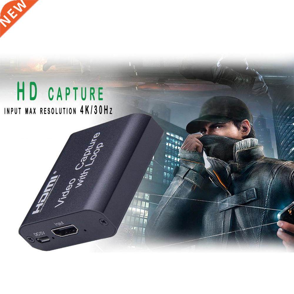 4K HD HDMI Capture Card With Loop Out Compatible With All Op
