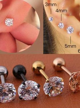 1pc/lot Size /4/5/6mm 4 Cors Punk Medical Stainless Titan