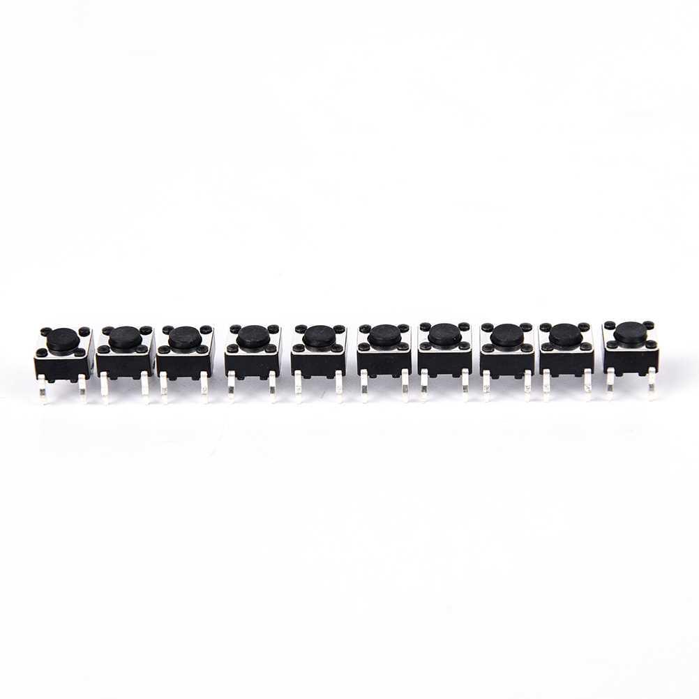 50pcs/lot lack tactile push utton switch momentary tact th