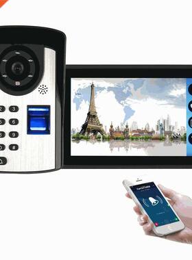 Video Intercom Doorbell Kits 7'' Monitor Wired Wifi