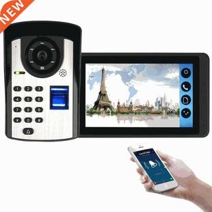 Video Intercom Doorbell Kits 7'' Monitor Wired Wifi