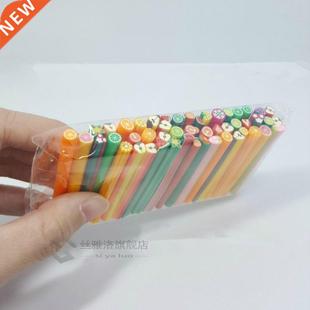 20pcs/Set Fruit Slices Slime /Nails Beauty Clay Artificial