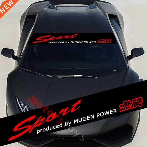 For JDM Sport Mugen Power HF Sun Visor Windshield Vinyl Aut