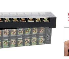 2 Pcs 8 Position Double Row Screw Terminal Covered Barrier S