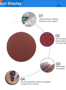 10pcs 4inch 100mm Round Sandpaper Disk Sand Sheets Grit #40