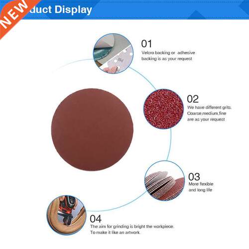 10pcs 4inch 100mm Round Sandpaper Disk Sand Sheets Grit #40