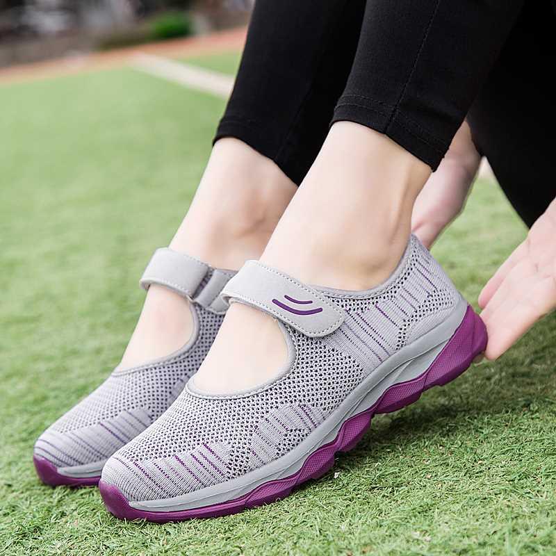 2021 Sneaker Women Fashion Flat Platform Shoes Woman Breatha