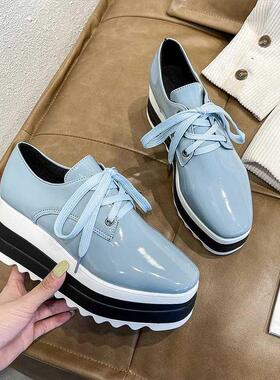 2021 Spring New Women Flat Platform Shoes Slip on Moccains L