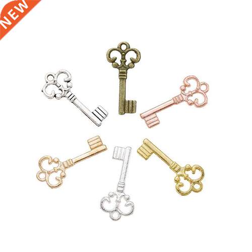 New rival 75 pcs/lot Alloy Chms Pendant key silver pla
