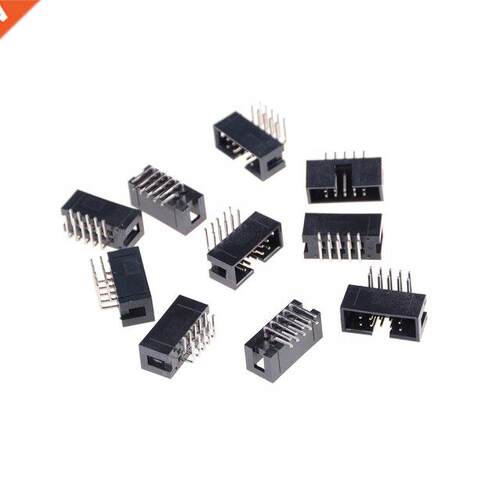 10pcs DC3 10 Pin 2x5Pin Rig Angle Double Row Pitch 2.54mm