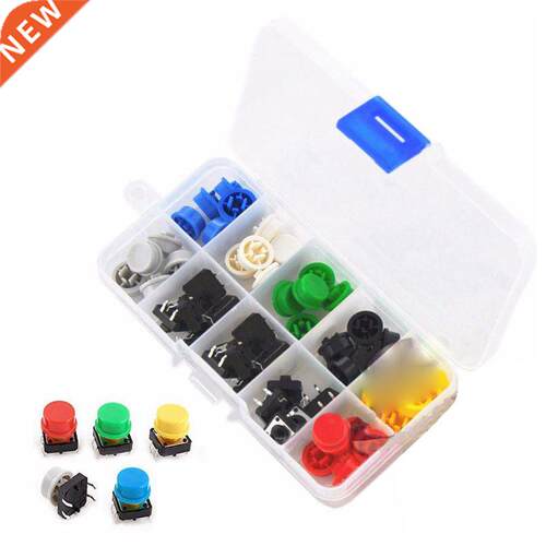 Tactile Button Switch Momentary Tact & Cap 12x12x7.3mm K