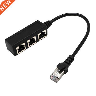 New RJ45 Y Splitter Adapter 1 to 3 Port Ethernet Switch Cabl