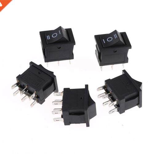 5pcs/lot ON/OFF KCD2 203 6P Boat Rocker Switch 6A/250VAC 10A