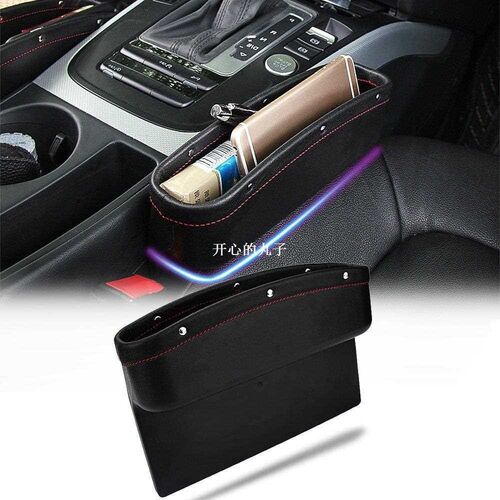 hot 2pcs car seat side slit Gap Pocket auto Cup Drink Phone