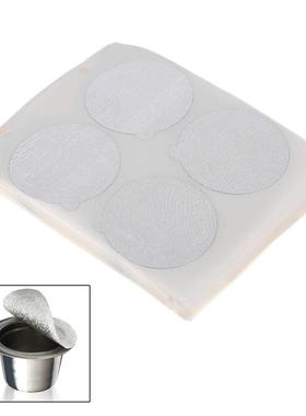 100Pcs Self-hesive Disposable Aluminum Foil Lids Seals Cov