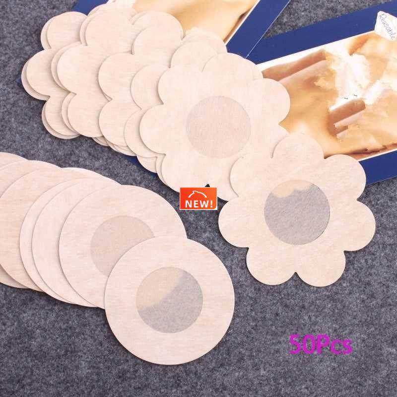 50pcs Women's Invisible Breast Lift Tape Overlays on Bra
