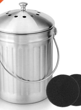 Compost Bin, Peel Bucket 适用于 Home Kitchen, Odorless Compo