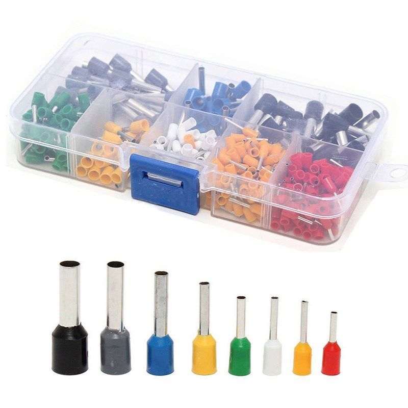 400pcs Connector Insulated Cord Pin End Terminal AWG 22 - 10