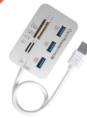 Portable USB Hub Combo 3.0, 3-Port USB Data Hub with 5Gbps H