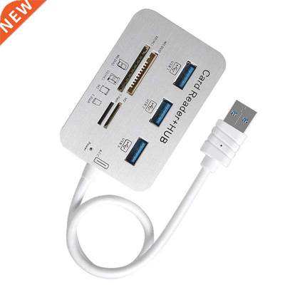 Portable USB Hub Combo 3.0, 3-Port USB Data Hub with 5Gbps H