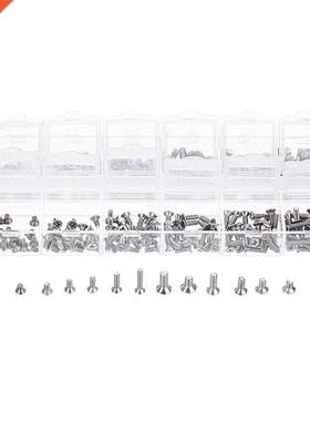 MXSP7 240Pcs Mini Phillips Screw 304 Stainless Steel Flat H