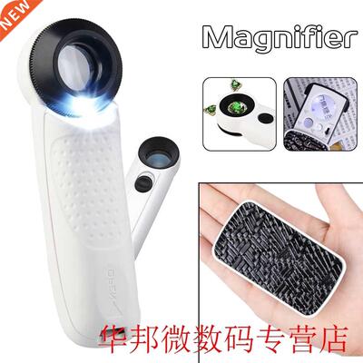 30x 60x 90x Magnifier LED Mini Pocket Portable Hand Magnifyi