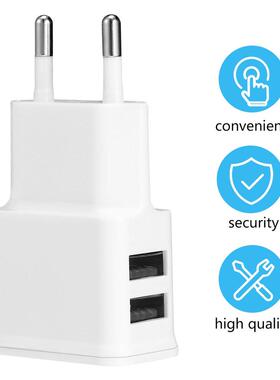 Dual USB Charger 2A Travel EU Plug Adapter portable Wall cha