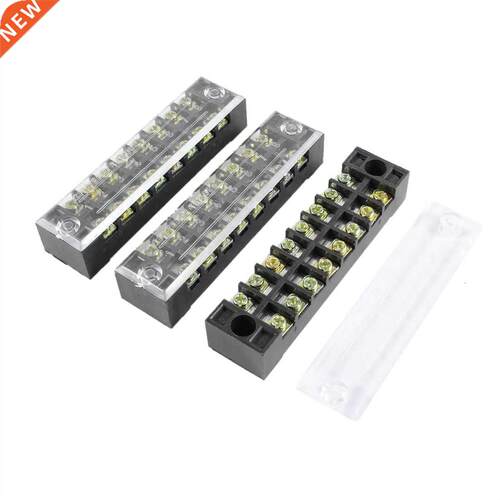 Pcs 8 Positions Dual Rows Covered Barrier Screw Terminal B