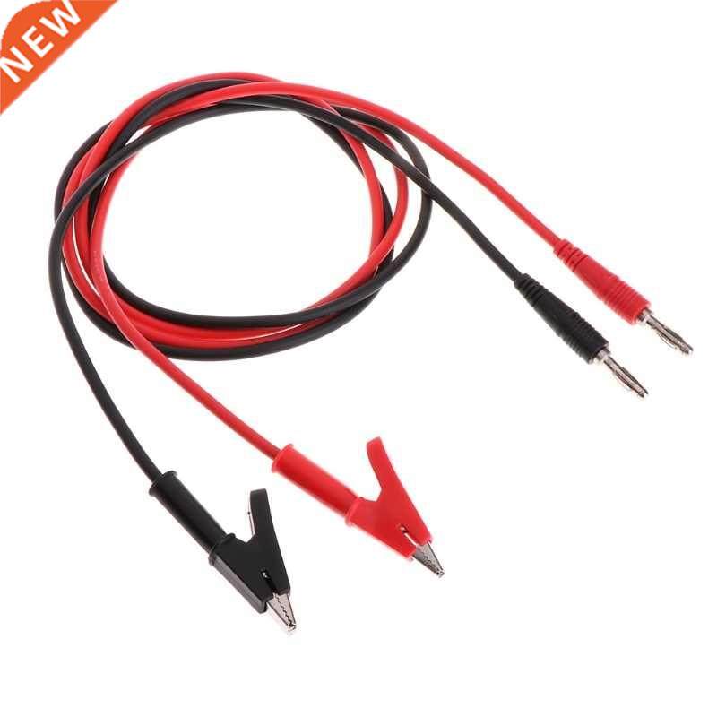 2pcs 4mm Banana Plug to Crocodile Alligator Clip Test Probe