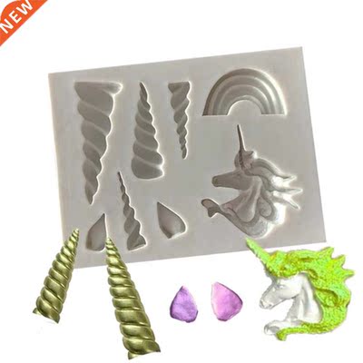 Cake Tools Unicorn Cloud Horn Ear Silicone Mold Decorating C
