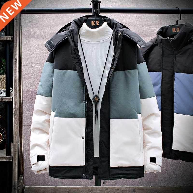 Winter Jacket Men Thick 2022 Hooded Warm Cotton Overcoats Me