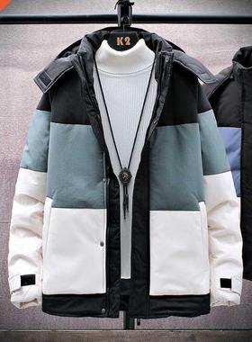 Winter Jacket Men Thick 2022 Hooded Warm Cotton Overcoats Me