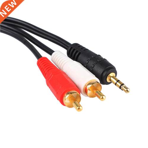3.5 MM Male Jack to AV 2 RCA Male Stereo Music Audio Cable C