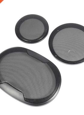 1Pair Auto Speaker Cover Car Audio Subwoofer Grille Black 4