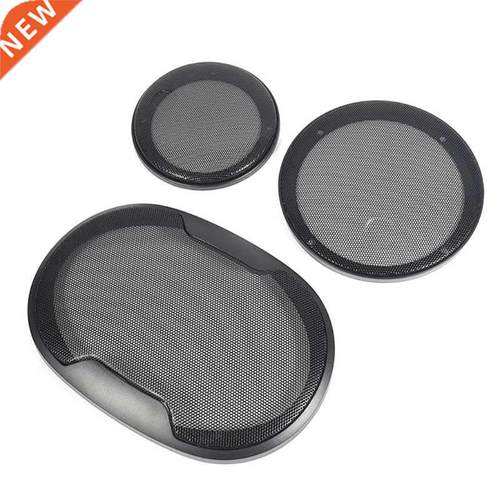 1Pair Auto Speaker Cover Car Audio Subwoofer Grille Black 4