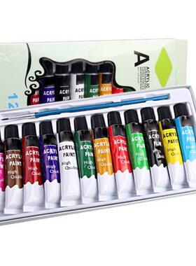 12 Colors Acrylc Pants Brush 12ml Tubes Drawng Pantng P