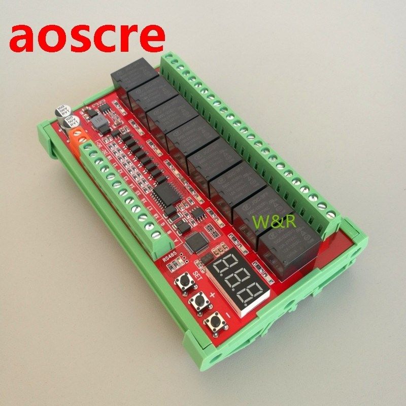 Modbus RTU 8 serial port /RS485 relay module/optocoupler iso