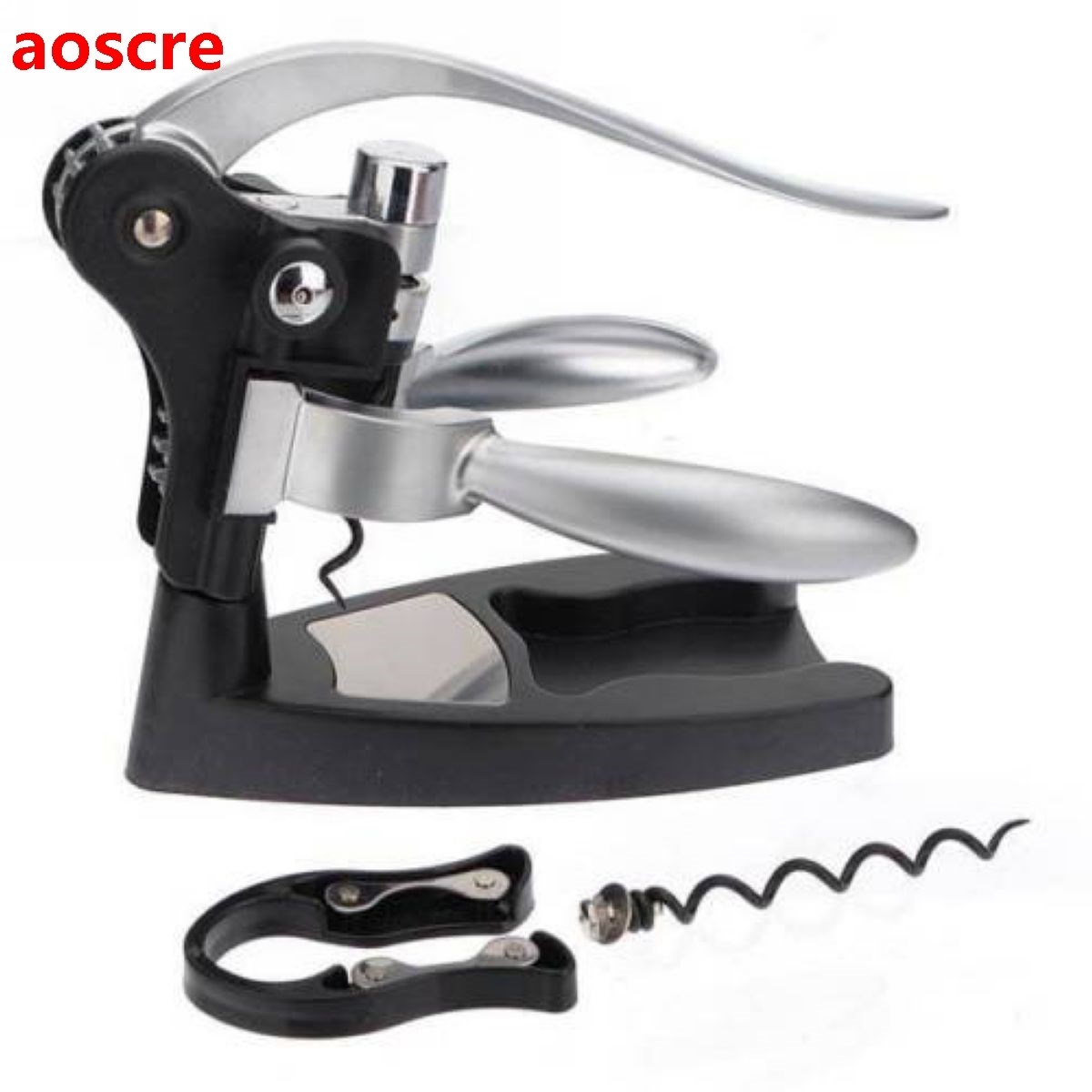 Red Wine Opener Tool Kit Cork Bottle Tire Corkscrew Collar P