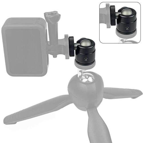 Ball Head With 1/4 Thread Universal 60 Degrees Swivel Monit