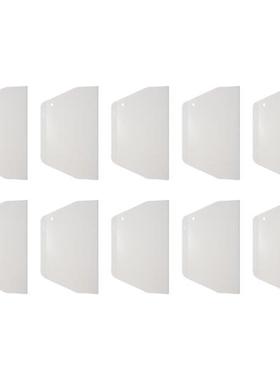 10X Flat White Plastic Cake Decorator Dough Pastry Scraper T