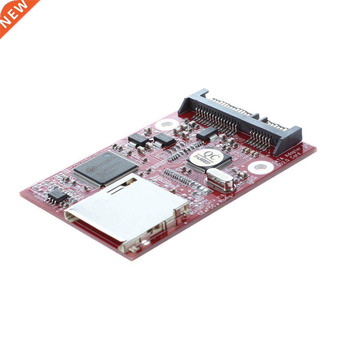 SD SDHC MMC to 7+15 Pin SATA Adapter for PC Mac Linux Window