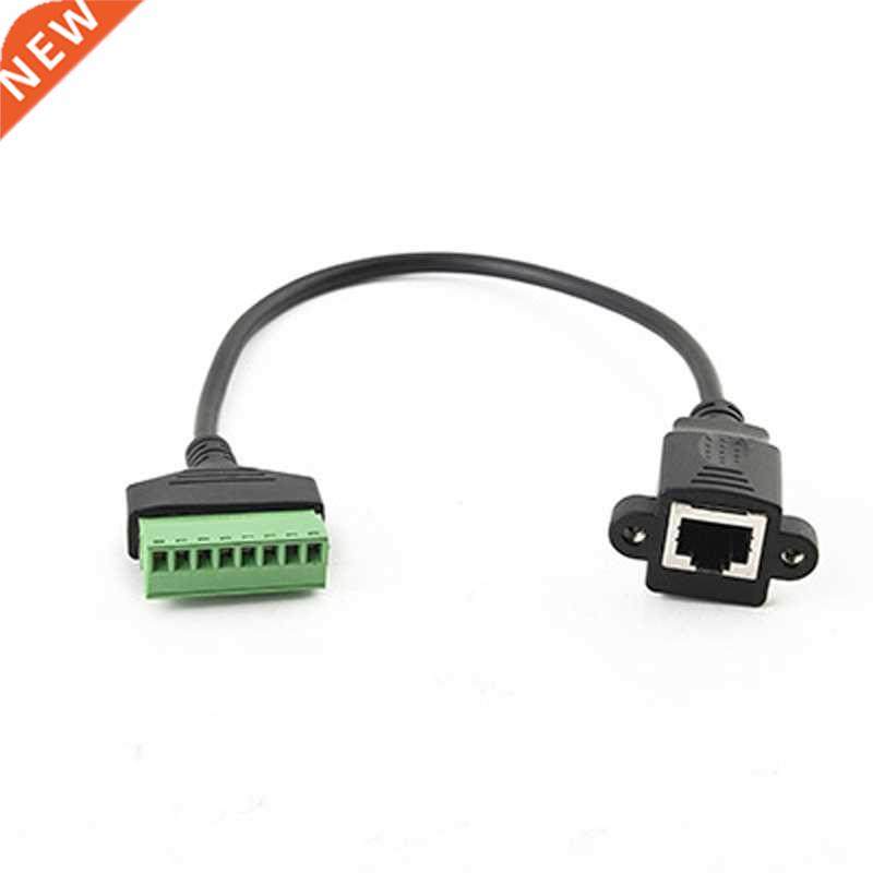 5pcs/lot Ethernet RJ45 Female Plug To 8 Pin Screw Terminal B