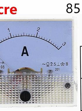 1PCS 85L1 3A AC Panel Meter Analog Panel Ammeter Dial Curren