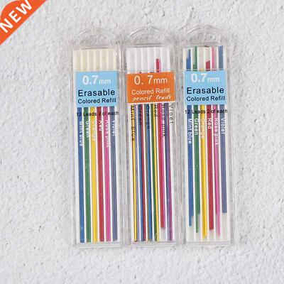 Colored Mechanical Pencil Erasable Refill Lead Student Stat