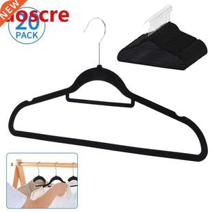 20Pcs Velvet Coat Hanger Clothes Rack Clothes Hangers Tie O